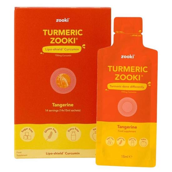 Zooki Liposomal Turmeric Tangerine Sachets 14 Sachets