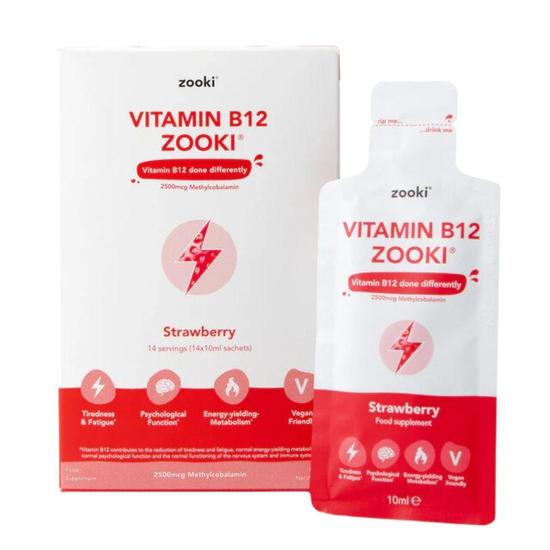 Zooki Liposomal Vitamin B12 Strawberry Sachets 14 Sachets