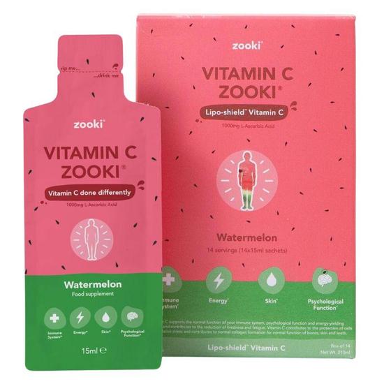 Zooki Liposomal Vitamin C Watermelon Sachets 14 Sachets