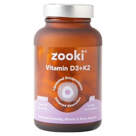 Zooki Liposomal Vitamin D3 + K2 Capsules 60 Capsules