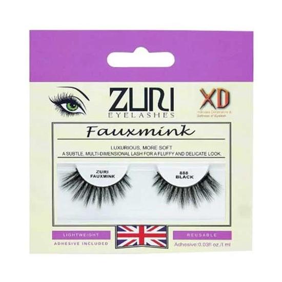 Zuri Eyelashes Fauxmink Eyelashes 888 Black