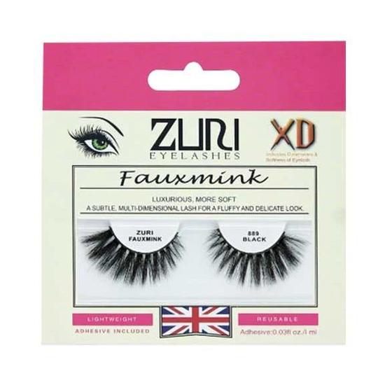 Zuri Eyelashes Fauxmink Eyelashes 889 Black