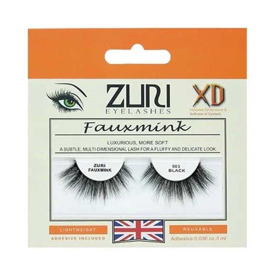 Zuri Eyelashes Fauxmink Eyelashes 903 Black