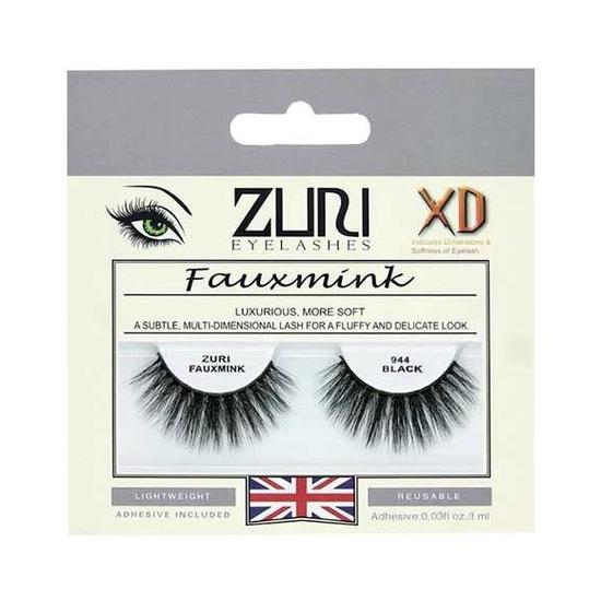 Zuri Eyelashes Fauxmink Eyelashes 944 Black