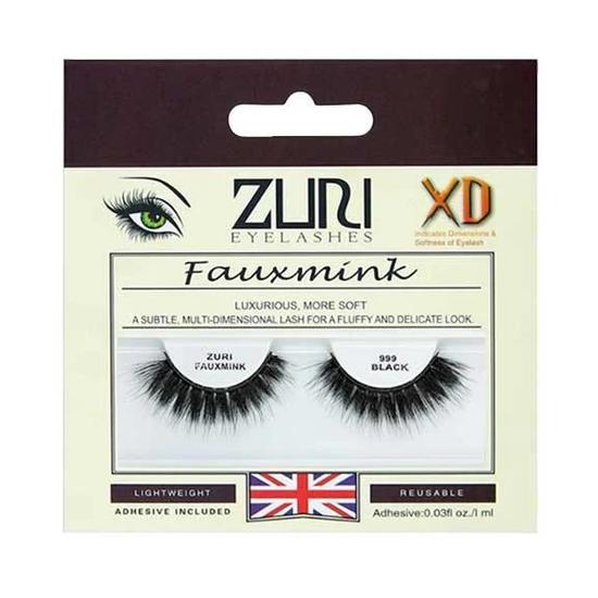 Zuri Eyelashes Fauxmink Eyelashes 999 Black