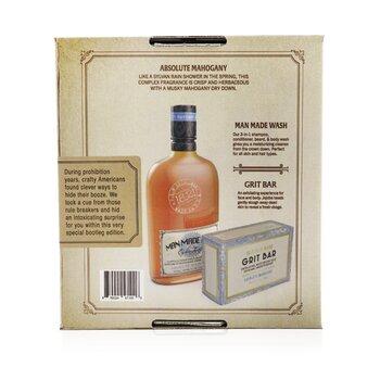 18.21 Man Made Book Of Good Grooming Gift Set Volume 2: Absolute Mahogany 2pcs