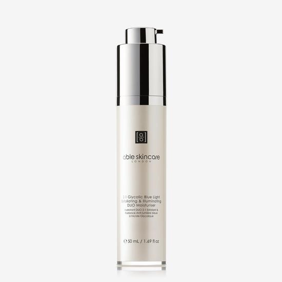 Able 2-1 Glycolic Blue Light Exfoliating & Illuminating DUO Moisturiser 50ml