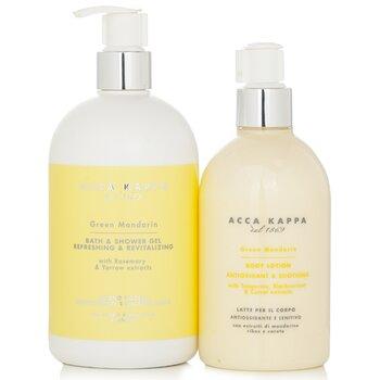 Acca Kappa Green Mandarin Gift Set 500ml Shower Gel + 300ml Body Lotion