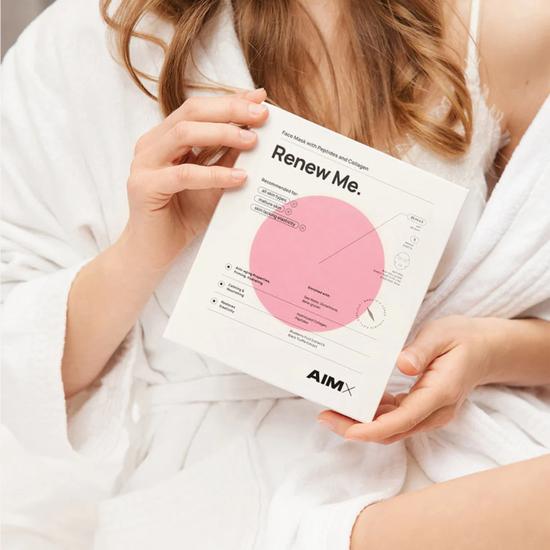 AimX Sheet Mask With Peptides & Collagen "renew Me" 25ml