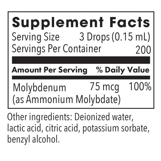 Allergy Research Group Liquid Molybdenum Liquid 30ml