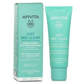 APIVITA Just Bee Clear Blemish Control Mattifying Moisturiser 40ml