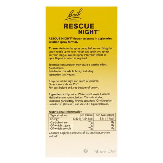 Bach Rescue Night Spray | Sales & Offers