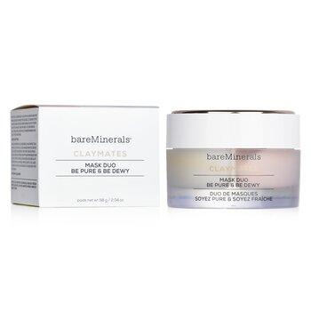 bareMinerals Claymates Be Pure & Be Dewy Mask Duo 58g