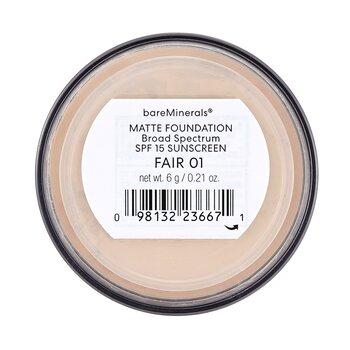 bareMinerals Matte Foundation Broad Spectrum SPF 15 Fair 6g