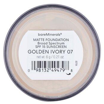 bareMinerals Matte Foundation Broad Spectrum SPF 15 Golden Ivory 6g
