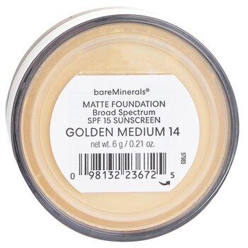 bareMinerals Matte Foundation Broad Spectrum SPF 15 Golden Medium 6g