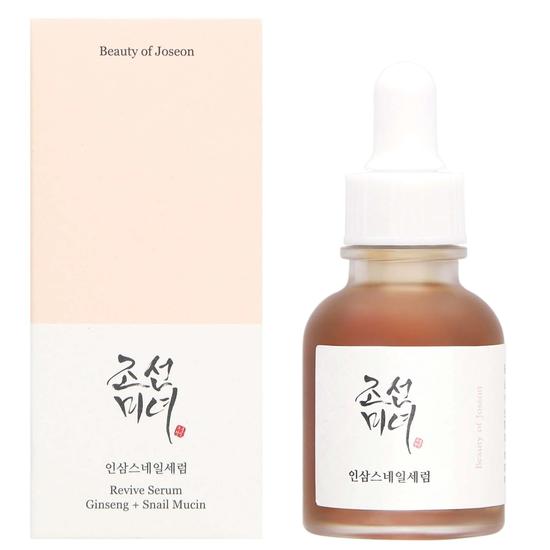 Beauty of Joseon Revive Serum With Ginseng Root & Snail Mucin For Dry, Sensitive Or Oily Skin 30ml