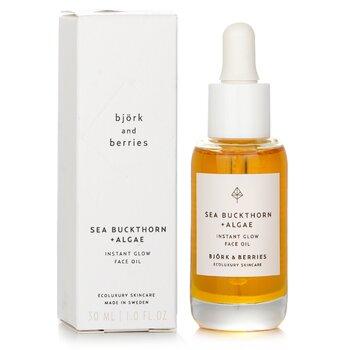 Björk & Berries Sea Buckthorn+ Algae Instant Glow Face Oil 30ml