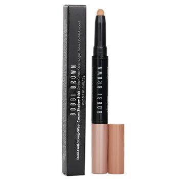 Bobbi Brown Dual Ended Long Wear Cream Eyeshadow Stick Pink Copper Shimmer/Cashew Matte