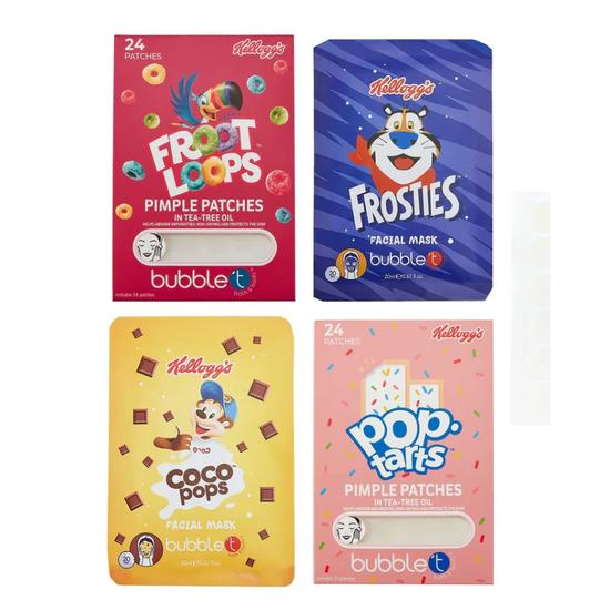 Bubble T Kellogg's Facial Mask & Pimple Patches