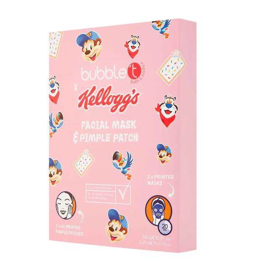 Bubble T Kellogg's Facial Mask & Pimple Patches