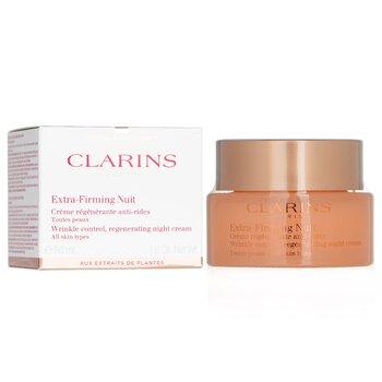 Clarins Extra-Firming Nuit Wrinkle Control, Regenerating Night Cream 50ml