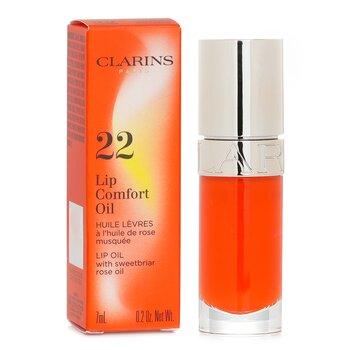 Clarins Lip Comfort Oil With Sweetbriar Rose Oil 22 Daring Orange