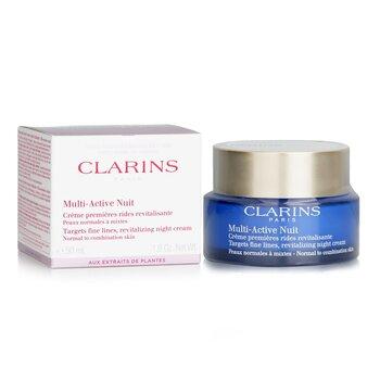 Clarins Multi-Active Night Targets Fine Lines Revitalising Night Cream For Normal To Combination Skin 50ml