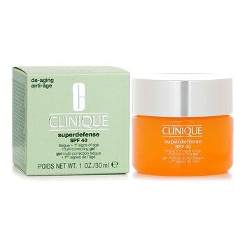 Clinique Superdefense SPF 40 Fatigue + 1st Signs Of Age Multi-Correcting Gel 30ml