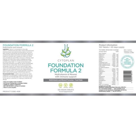 Cytoplan Foundation Formula 2 Tablets 120 Tablets