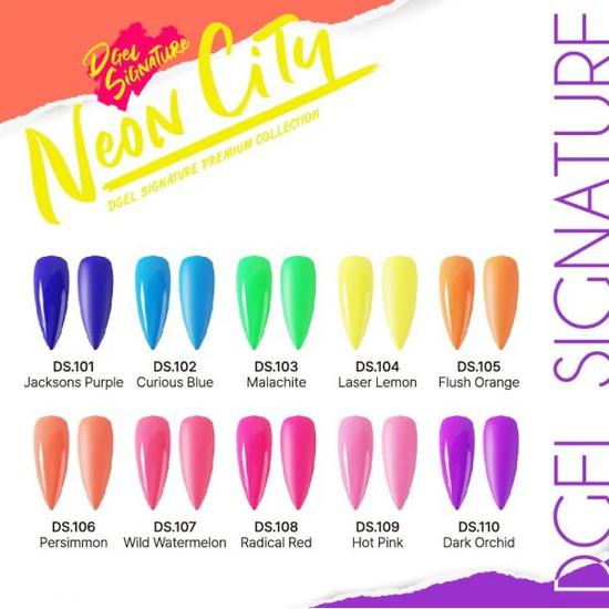 DGel Signature Colour Gel Neon City Collection DS.104 Laser Lemon