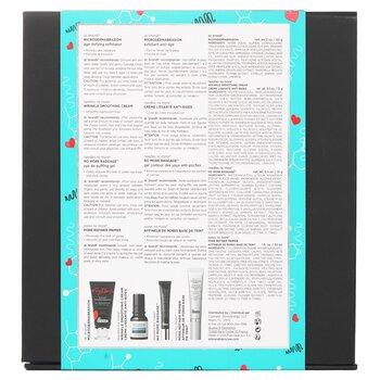 Dr Brandt 25 Years Of Dr. Brandt Kit: Microdermabrasion 60g+ Wrinkle Smoothing Cream 15g+ Pore Refiner Primer 30ml+ No More Baggage 15g 4pcs