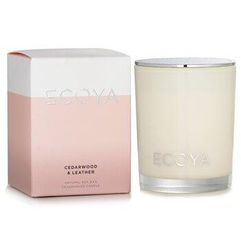 Ecoya Mini Madison Candle Cedarwood & Leather 80g