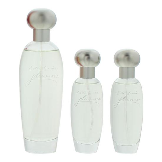 Estée Lauder Pleasures 3 Piece Gift Set: Eau De Parfum 30m 100ml
