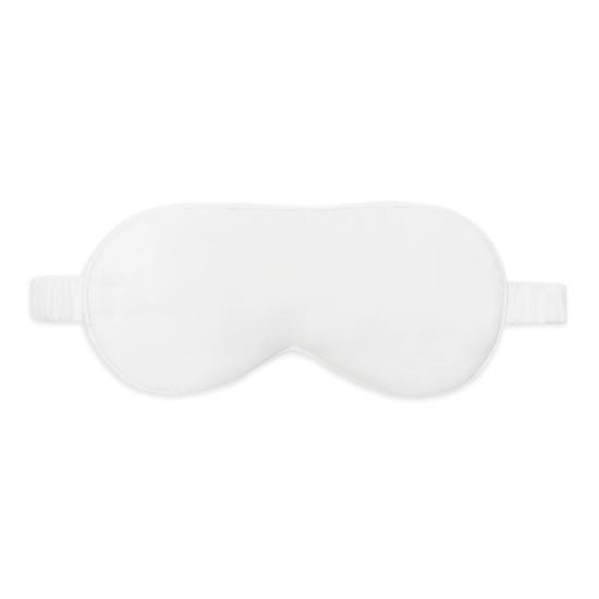 Ethical Bedding Essential Silk Sleep Eye Mask In White Eucalyptus Silk