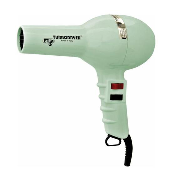 ETI Professional Salon Hair Dryer Turbodryer 2000 Black