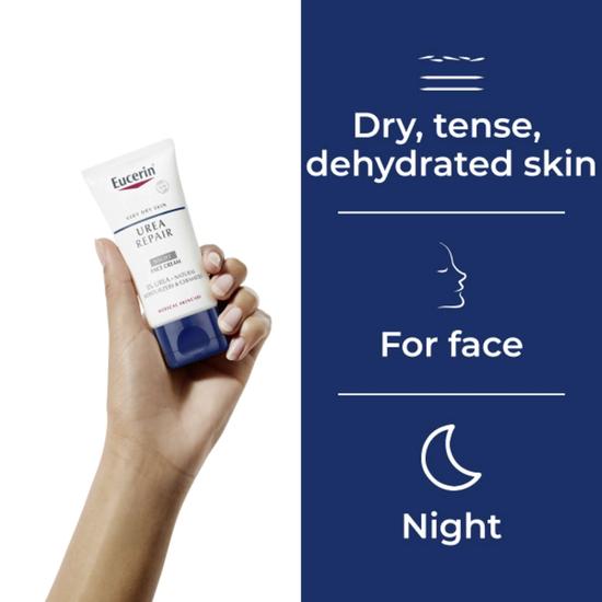 Eucerin Dry Skin Replenishing Face Cream Night 5% Urea 50ml
