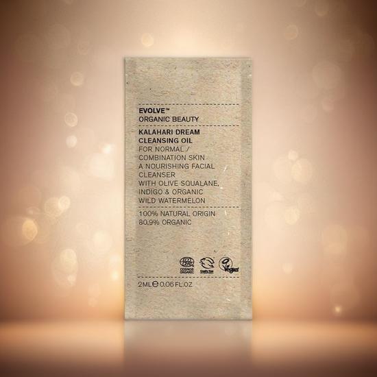 Evolve Beauty Kalahari Dream Cleansing Oil Sachet 2ml
