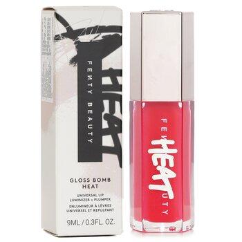 Fenty Beauty Gloss Bomb Heat Universal Lip Luminizer + Plumper 01 Hot Cherry sheer Red