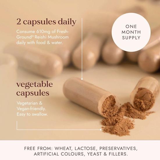 Fushi Organic Reishi Mushroom 60 Capsules