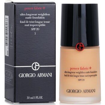 Giorgio Armani Power Fabric+ Ultra Longwear Weightless Matte Foundation SPF 20 2.75
