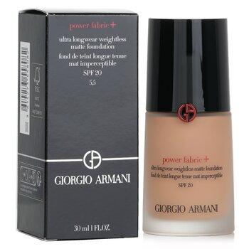 Giorgio Armani Power Fabric+ Ultra Longwear Weightless Matte Foundation SPF 20 4.25