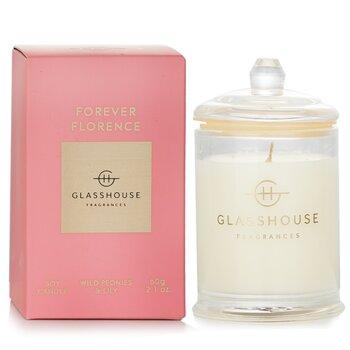 Glasshouse Fragrances Triple Scented Soy Candle Forever Florence 60g