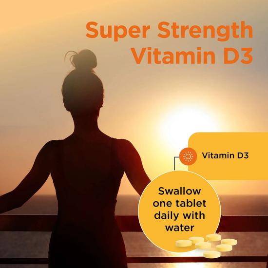 Healthspan Super Strength Vitamin D3 Tablets 60 Tablets