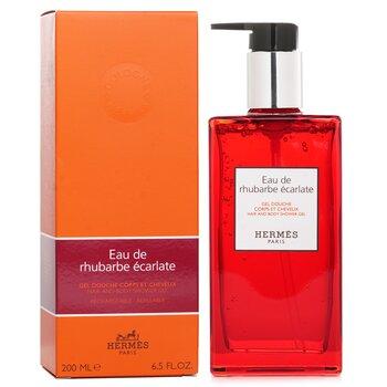 Hermès Eau De Rhubarbe Ecarlate Hair & Body Shower Gel 200ml - Refill