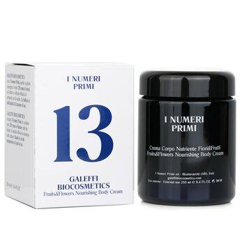 I Numeri Primi N.13 Fruits & Flowers Nourishing Body Cream 250ml