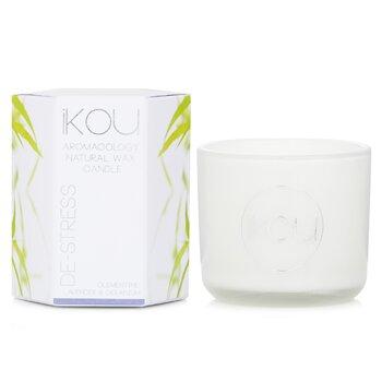 iKOU Eco-Luxury Aromacology Natural Wax Candle Glass De-Stress 85g