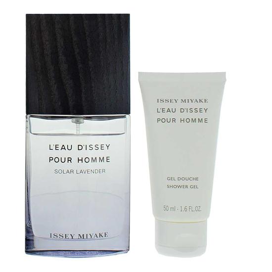 Issey Miyake L'Eau D'Issey Pour Homme Solar Lavender Eau De Toilette Intense 50ml + Shower Gel 50ml Gift Set For Him 50ml