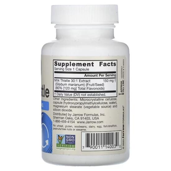 Jarrow Formulas Milk Thistle 150mg Vegicaps 100 Vegicaps