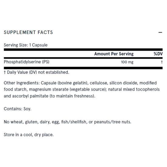 Jarrow Formulas PS 100 Capsules 120 Capsules